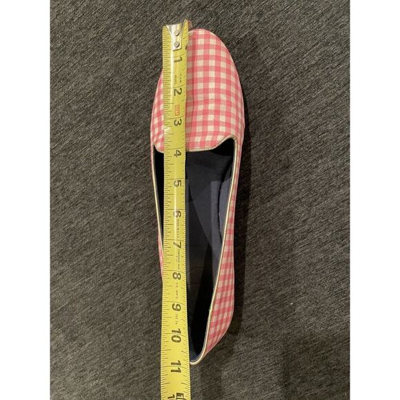 Jack Rogers Flats Reece Gingham Pink Women’s 11 Shoes Slip On Loafer Ballet $148 - Picture 6 of 7